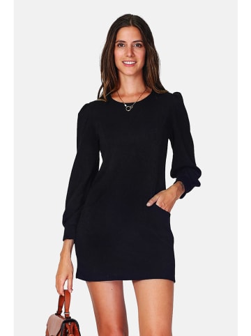 ASSUILI Kaschmir-Kleid in Schwarz