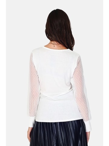 ASSUILI Kaschmir-Bluse in Weiß