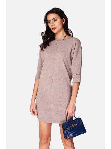 ASSUILI Kasjmieren gebreide jurk beige