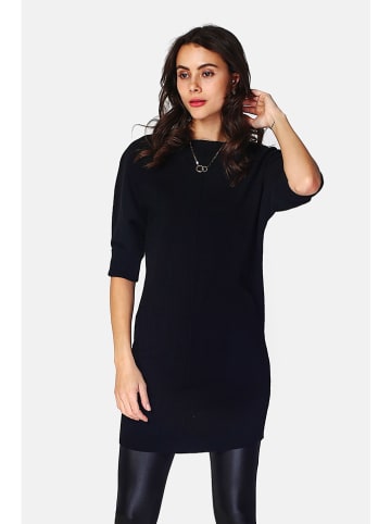 ASSUILI Kaschmir-Strickkleid in Schwarz