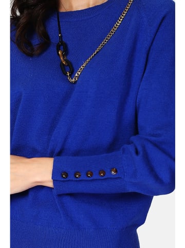 ASSUILI Sweter w kolorze niebieskim