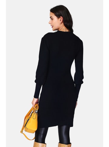 ASSUILI Kaschmir-Strickkleid in Schwarz