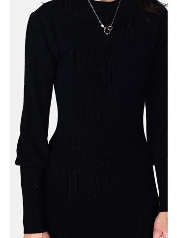 ASSUILI Kaschmir-Strickkleid in Schwarz