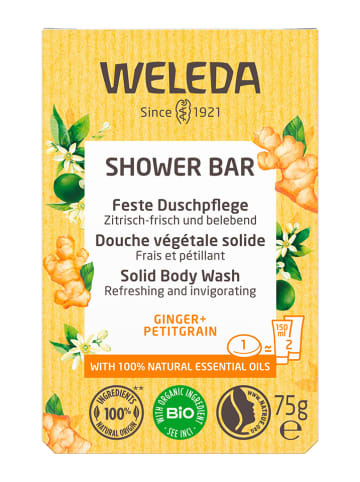 Weleda 2er-Set: Duschseife "Duschpflege Ginger + Petitgrain", 75 g