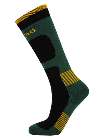 Zigzag Ski-/ Snowboardsocken "Tippy" in Grün/ Schwarz