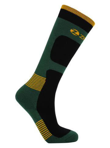 Zigzag Ski-/ Snowboardsocken "Tippy" in Grün/ Schwarz