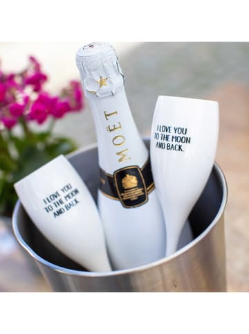 koziol 6er-Set: Gläser "Cheers No. 1" in Weiß - 100 ml