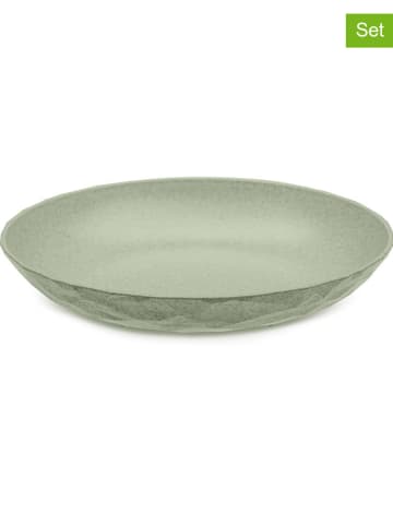 koziol 4er-Set: Teller "Club Plate" in Grün - Ø 22 cm