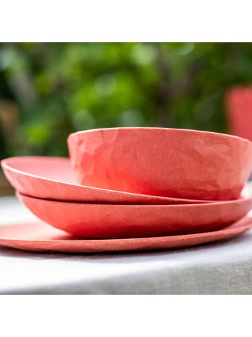 koziol 4er-Set: Teller "Club Plate" in Rot - ? 22 cm