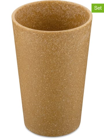 koziol Kubki (2 szt.) "Connect Cup L" w kolorze jasnobrązowym - 350 ml