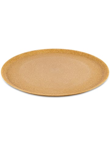 koziol 4er-Set: Teller "Connect Plate" in Hellbraun - Ø 25,5 cm