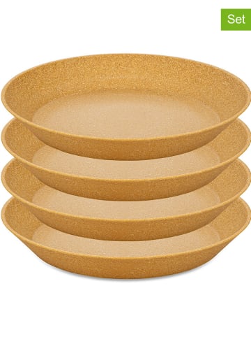 koziol Talerze (4 szt.) "Connect Plate" w kolorze jasnobrązowym - Ø 24 cm