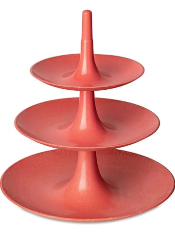 koziol Etażerka "Babell L" w kolorze czerwonym - wys. 34 x Ø 31,4 cm