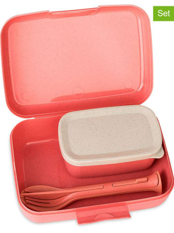 koziol 3-delige lunchset "Candy Ready" rood