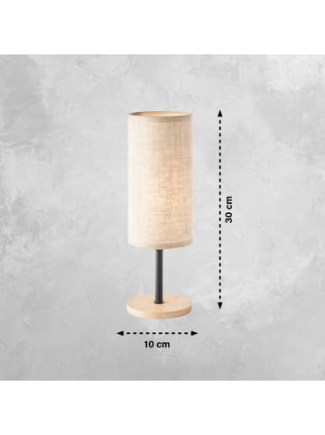 FH Lighting Lampa stołowa "Kira" w kolorze jasnobrązowym - wys. 30 x Ø 10 cm