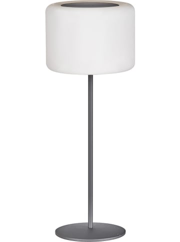 FH Lighting LED-Solar-Tischleuchte "Pino" in Weiß - (H)39,5 x Ø 15 cm