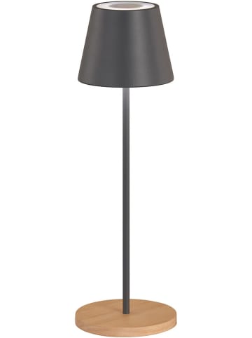 FH Lighting Ledtafellamp "Cosenza" antraciet - (H)38 x Ø 12 cm
