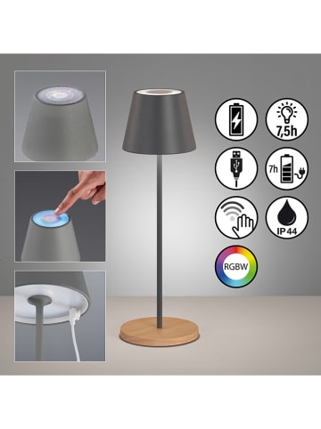 FH Lighting LED-Tischleuchte "Cosenza" in Anthrazit - (H)38 x Ø 12 cm