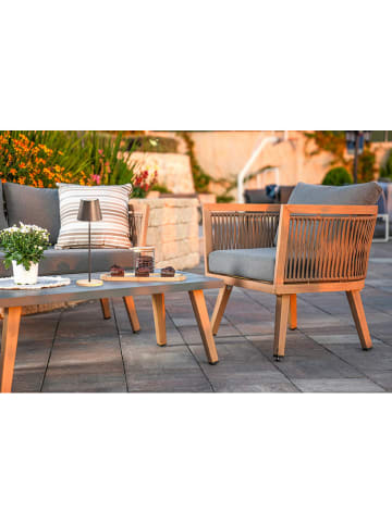 FH Lighting LED-Tischleuchte "Cosenza" in Anthrazit - (H)38 x Ø 12 cm