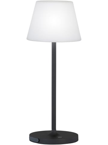 FH Lighting LED-Tischleuchte "Flus" in Schwarz/ Weiß - (H)38 x Ø 15 cm