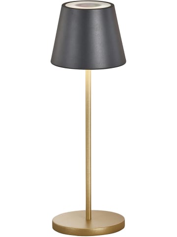 FH Lighting Ledtafellamp "Cosenza 2.0" goudkleurig/antraciet - (H)34 x Ø 11 cm