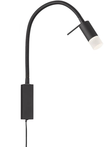 FISCHER & HONSEL Lampa ścienna LED "Seng" w kolorze czarnym - wys. 40 cm