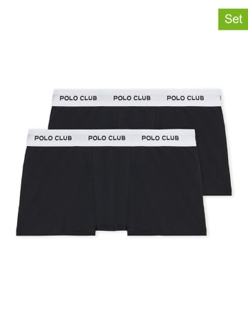 Polo Club Bokserki (2 pary) w kolorze czarnym