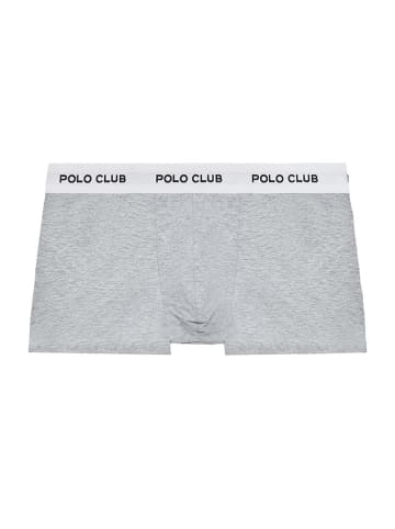 Polo Club Bokserki (2 pary) w kolorze czarnym i jasnoszarym