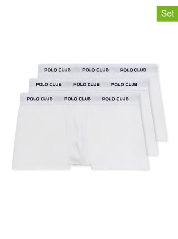 Polo Club Bokserki (3 pary) w kolorze białym
