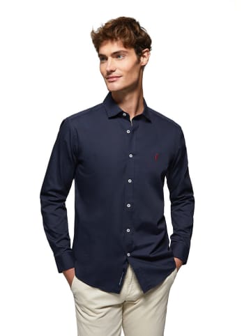 Polo Club Blouse - slim fit - donkerblauw