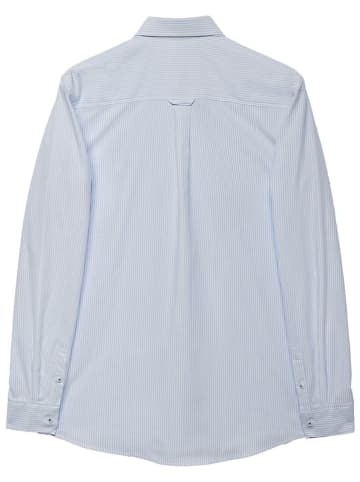 Polo Club Blouse - regular fit - lichtblauw/wit