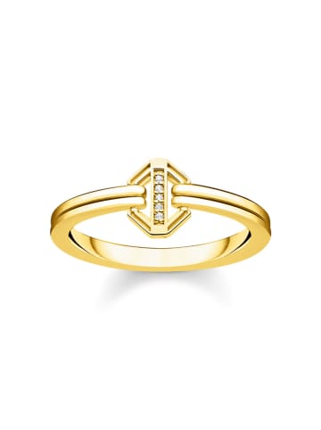 Thomas Sabo Vergulde ring met diamant