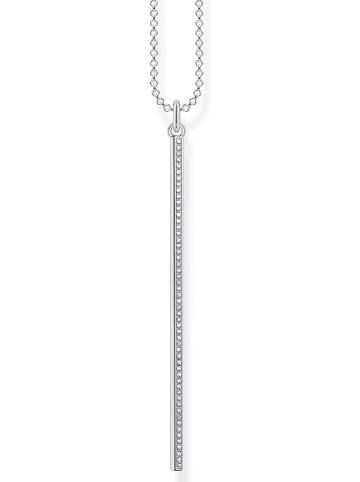 Thomas Sabo Srebrny naszyjnik z cyrkoniami - dł. 45 cm