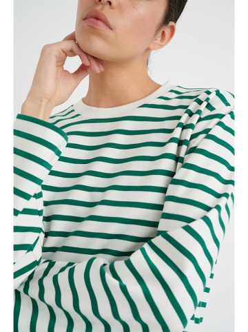 InWear Koszulka w kolorze zielono-białym