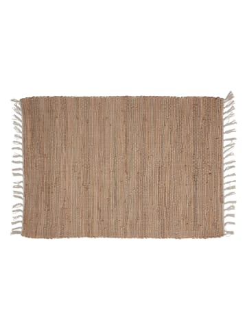 Bahne Bawełniany dywan w kolorze jasnobrązowym - 90 x 60 cm