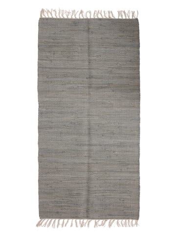 Bahne Baumwoll-Teppich in Grau - (L)140 x (B)70 cm