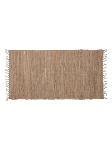 Bahne Katoenen tapijt lichtbruin - (L)140 x (B)70 cm