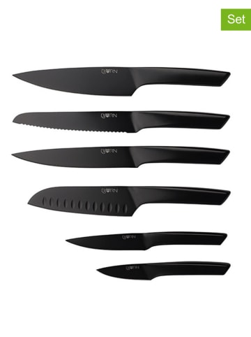 Björn 6-częściowy zestaw noży kuchennych "Jensen" w kolorze czarnym