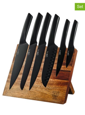 Björn 7-częściowy zestaw noży kuchennych "Jensen Vantaa" w kolorze czarnym