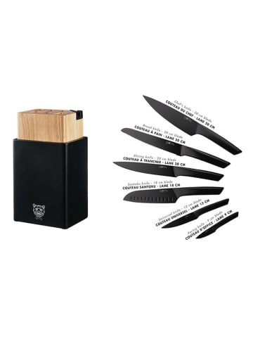 Björn 8tlg. Küchenmesser-Set "Jensen Porvoo" in Schwarz