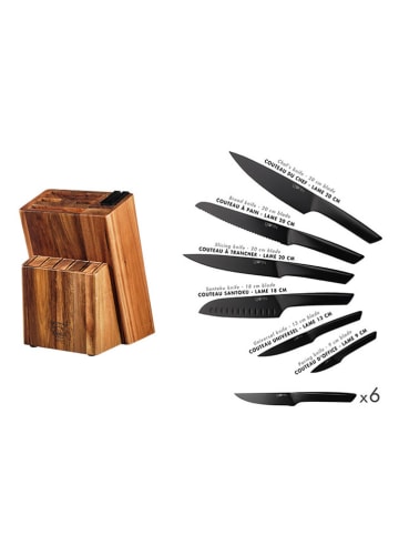 Björn 14tlg. Küchenmesser-Set "Jensen Loviisa" in Schwarz