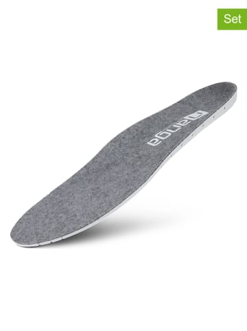 Nanga shoes 2er-Set: Einlegesohlen "Merinorunner" in Grau