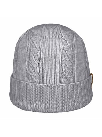 NANGA Woll-Beanie "Wipptal" in Hellgrau