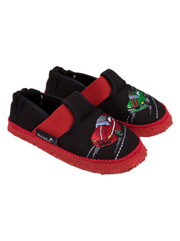 Nanga shoes Kapcie w kolorze czarno-czerwonym