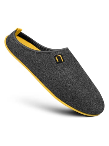 Nanga shoes Hausschuhe in Grau/ Gelb