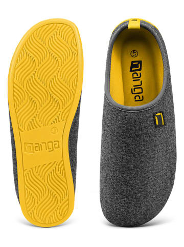 Nanga shoes Hausschuhe in Grau/ Gelb