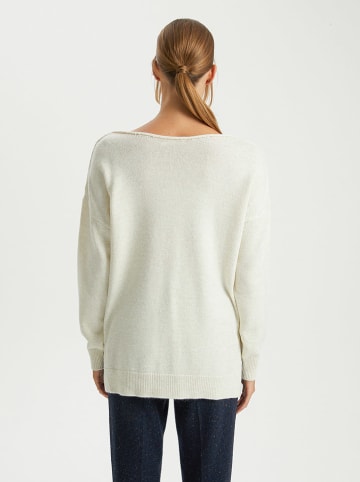 BGN Sweter w kolorze kremowym
