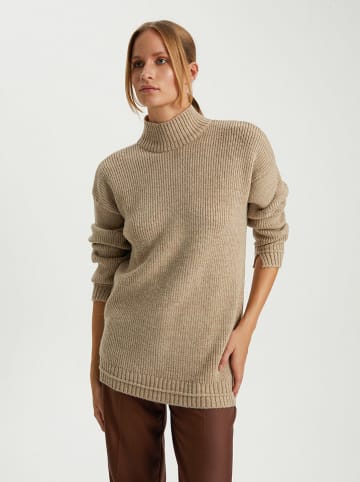 BGN Sweter w kolorze beżowym