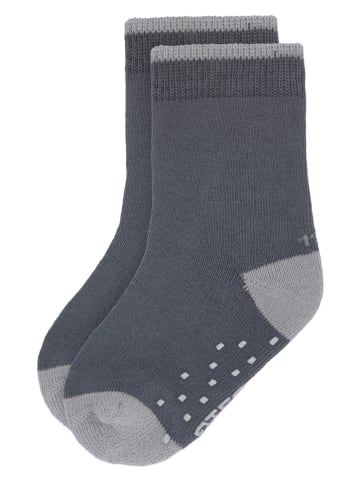 Lässig 2er-Set: ABS-Socken in Beige/ Grau