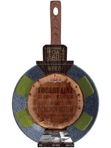 Berlinger Haus Patelnia wok "Forest Line" w kolorze szarym - Ø 28 cm
